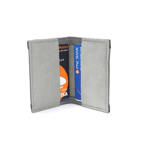 Recycled Firefighter Rookie Wallet - Combat Boot Leather Edition — product view 16