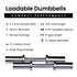 Barbell Standard Loadable Dumbbell Bars - Pair - view 4