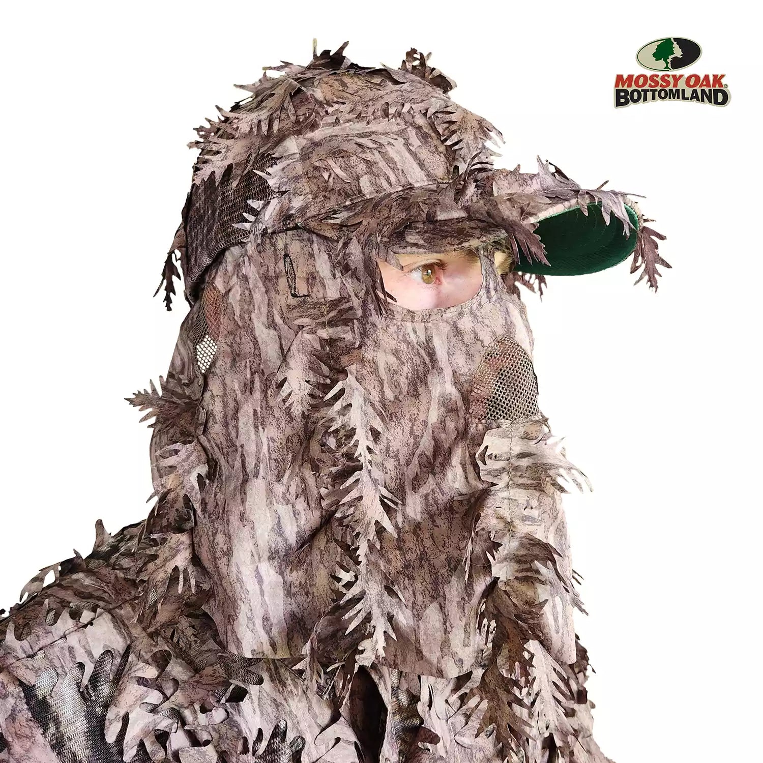 QuikCamo 3D Leafy Ball Cap with Front Face Mask – product view 27