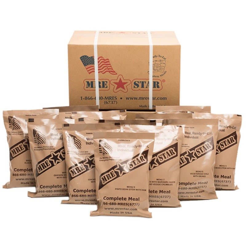 MRE Star Standard Meals — Case of 12 with Heaters — product view 1