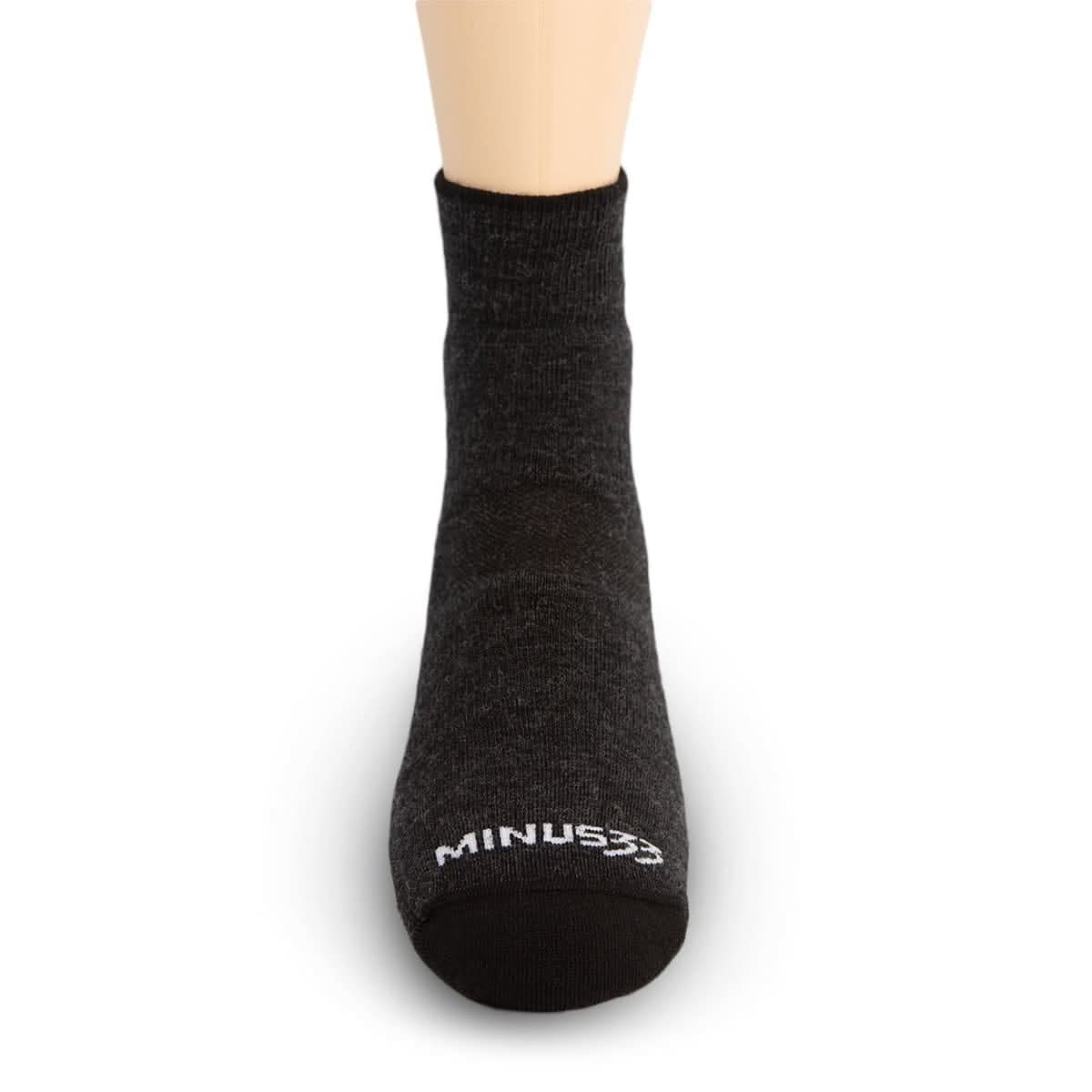 best Lightweight Merino Wool socks all season hiking mini crew socks Minus33 Mountain Heritage. Alternate view.