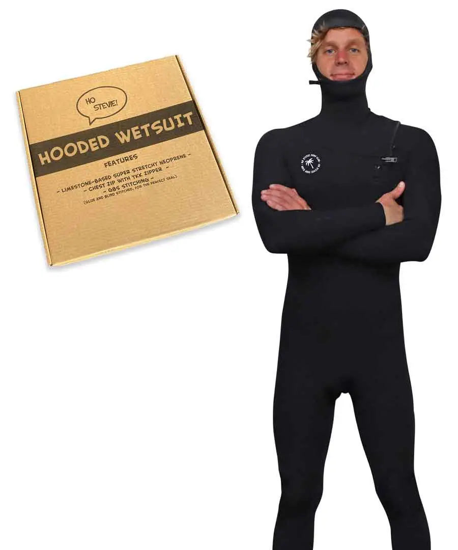 Men's Hooded 5/4mm Surfing Wetsuit by Ho Stevie!