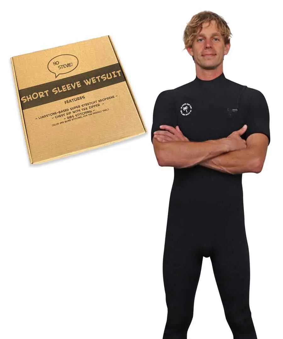 Men's Short Sleeve Long Leg Wetsuit by Ho Stevie!