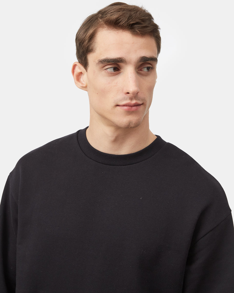 Tentree Men's Recycled Cotton Kanga Crew - Meteorite Black