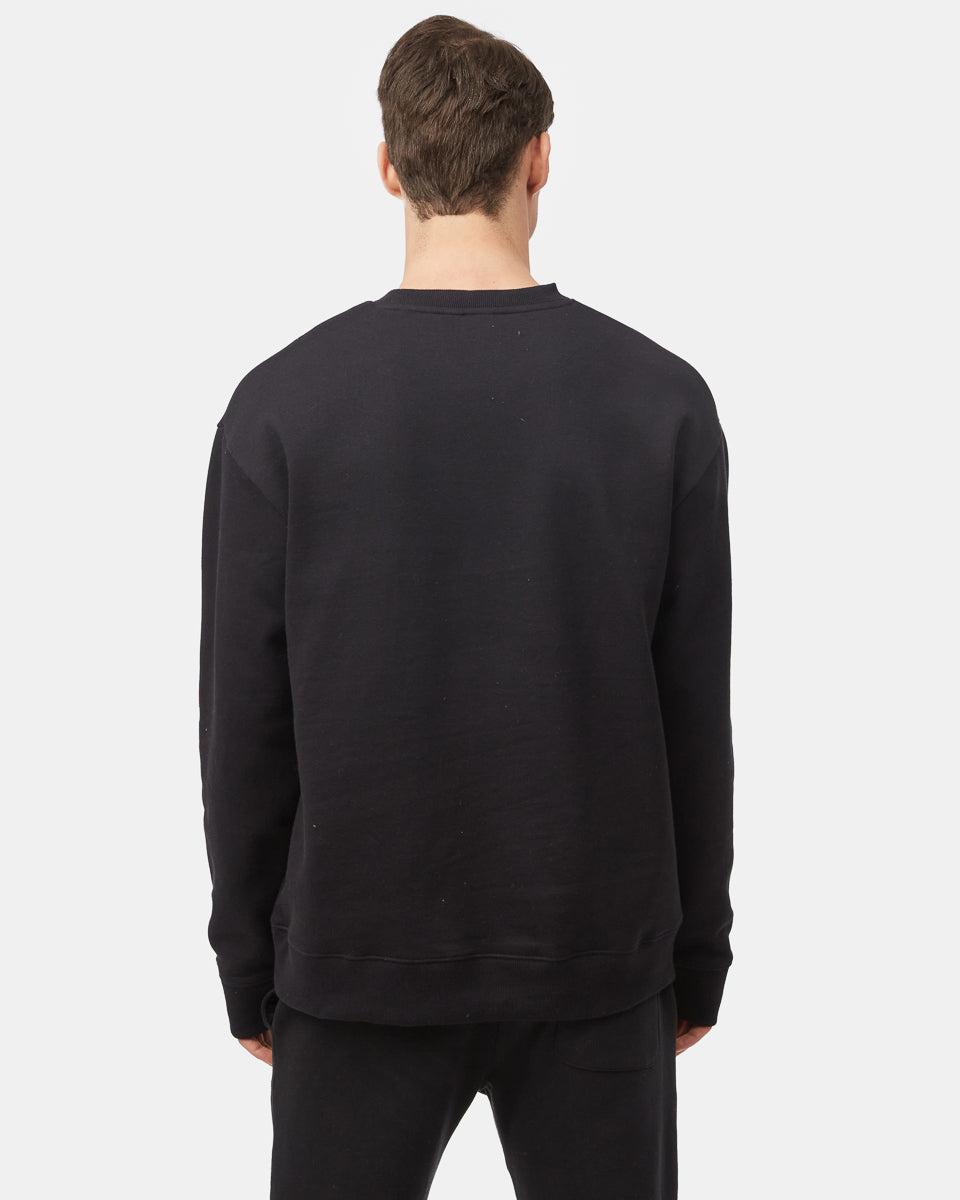 Tentree Men's Recycled Cotton Kanga Crew - Meteorite Black