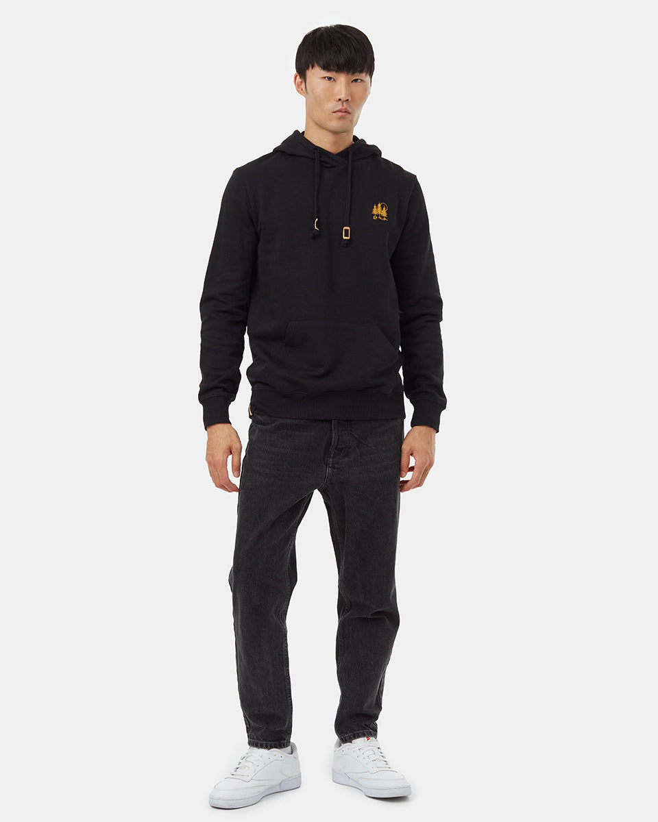 Tentree Men's Golden Spruce Forest Hoodie - Meteorite Black Gold
