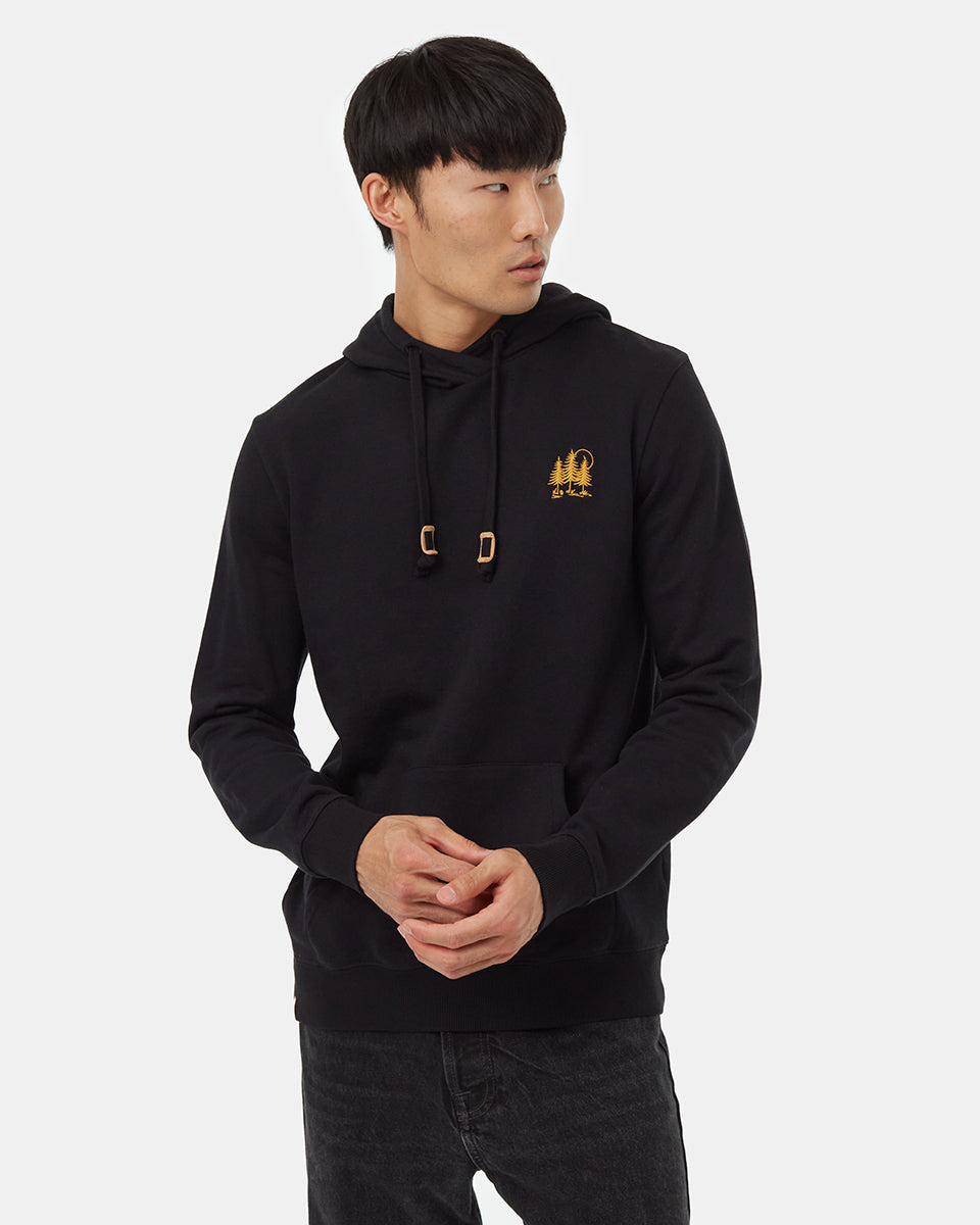 Tentree Men's Golden Spruce Forest Hoodie - Meteorite Black Gold