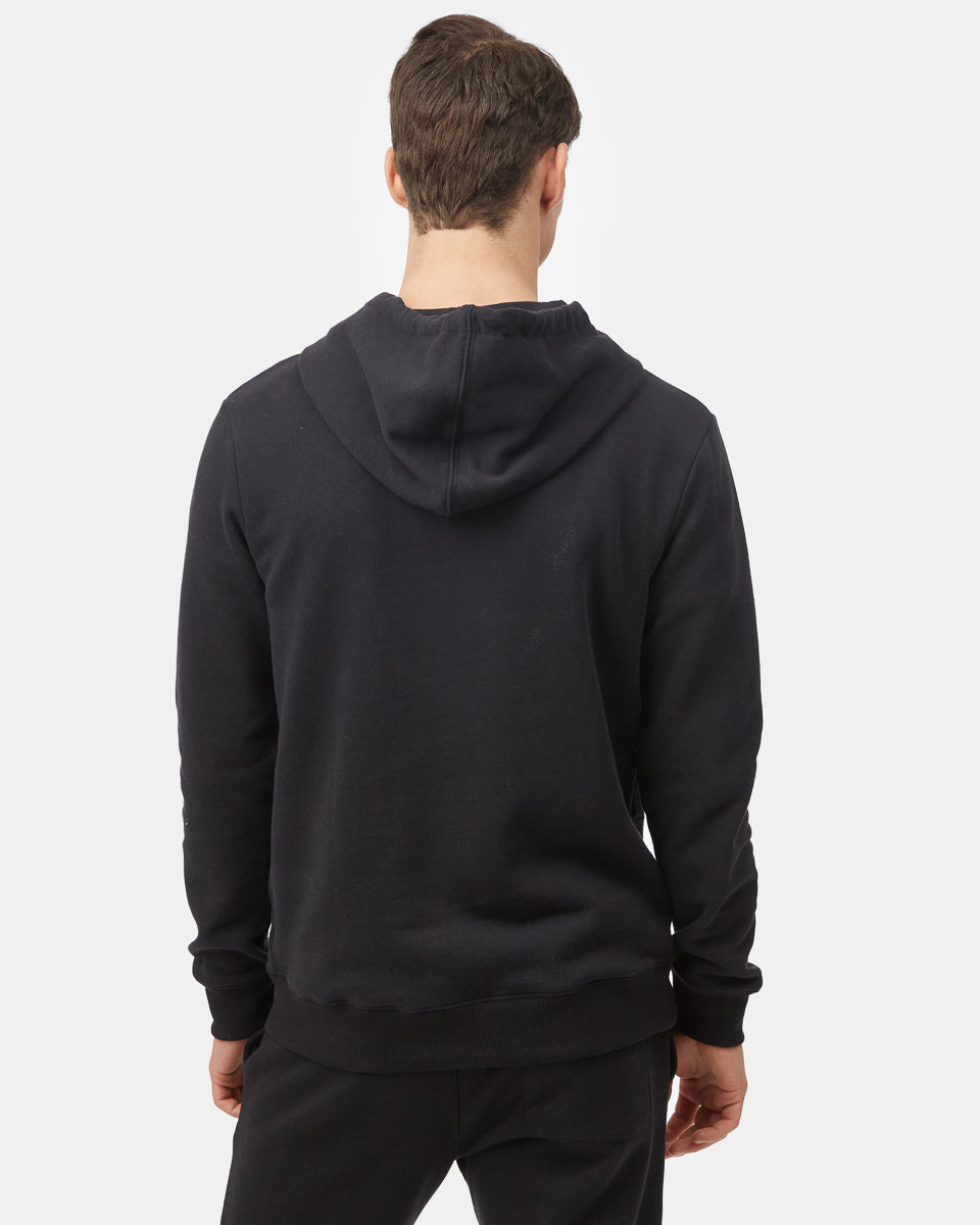 Tentree Men's Cabin Crest Hoodie - Meteorite Black