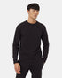 Tentree Men's Lounge Shirt Tail Hem Crew - Meteorite Black