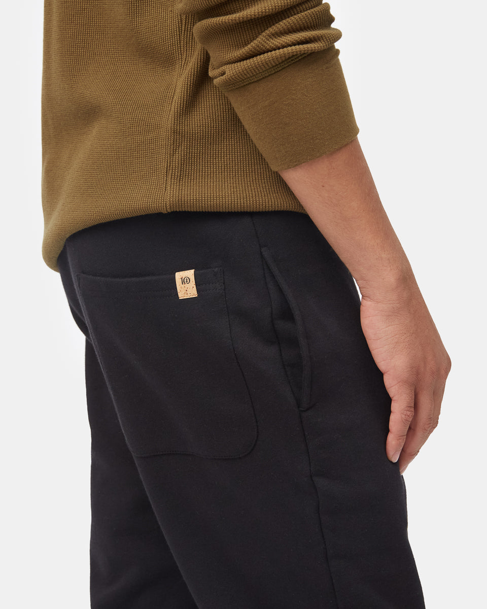 Tentree Men's Recycled Cotton Atlas Sweatpant - Meteorite Black