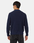 Tentree Men's Highline Mock Neck Waffle Crew - Dress Blue