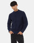 Tentree Men's Highline Mock Neck Waffle Crew - Dress Blue