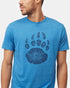 Tentree Men's Bear Claw T-Shirt - Atlantic Blue Heather
