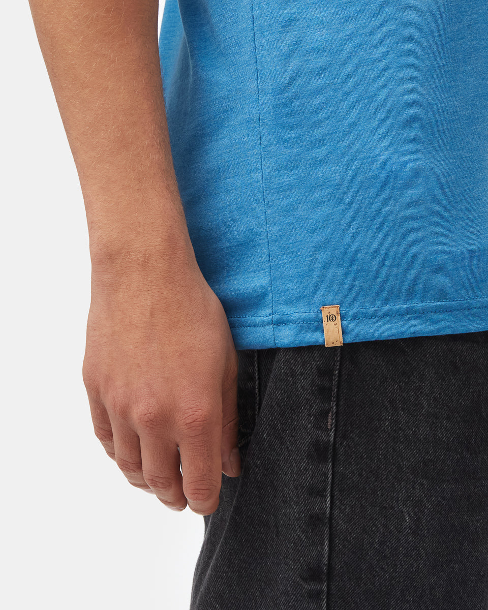 Tentree Men's Bear Claw T-Shirt - Atlantic Blue Heather