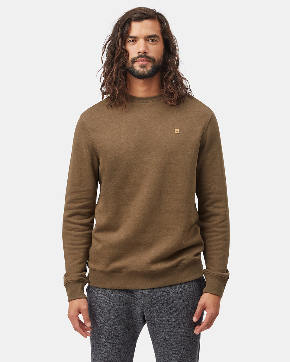 Tentree Men's Reynard Crew - Uniform Green