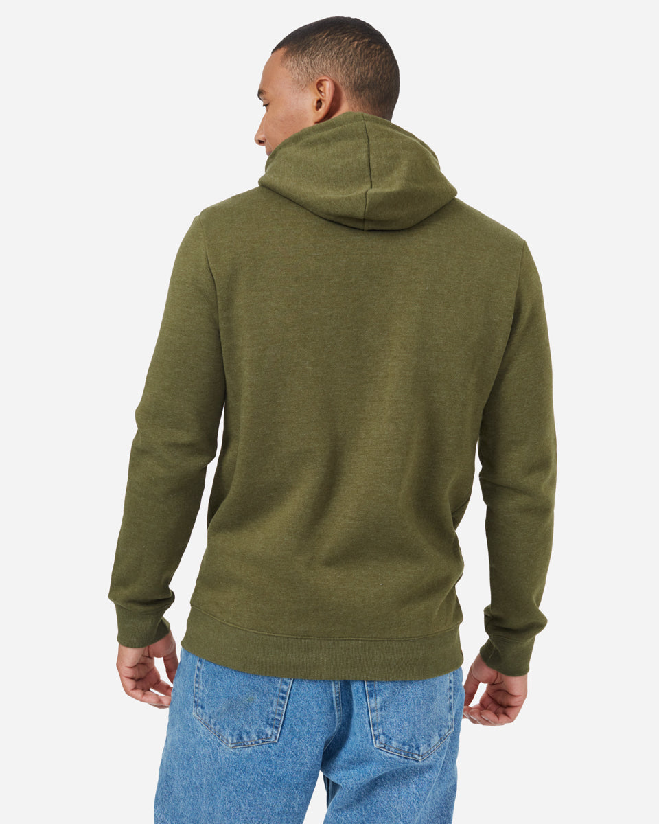 Tentree Juniper Zip Hoodie - Olive Night Green Heather