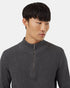 Tentree Men's Highline 1/4 Zip Sweater - Dark Grey Heather