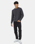 Tentree Men's Highline Patterned Crew - Dark Grey Heather Dress Blue