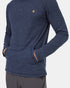 Tentree Men's Hemp Boulder Hooded Longsleeve - Dress Blue Heather