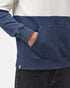 Tentree Men's TreeFleece Blocked Reynard Hoodie - Zinc Cloud White Dress Blue