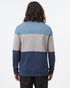 Tentree Men's Blocked Reynard Crew - Vintage Blue Zinc Dress Blue
