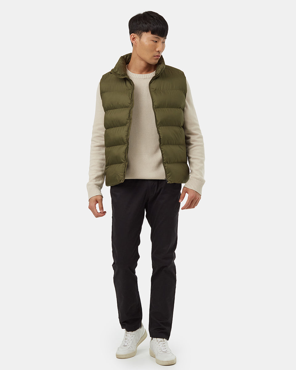 Tentree Men's Brewster Vest - Olive Night Green