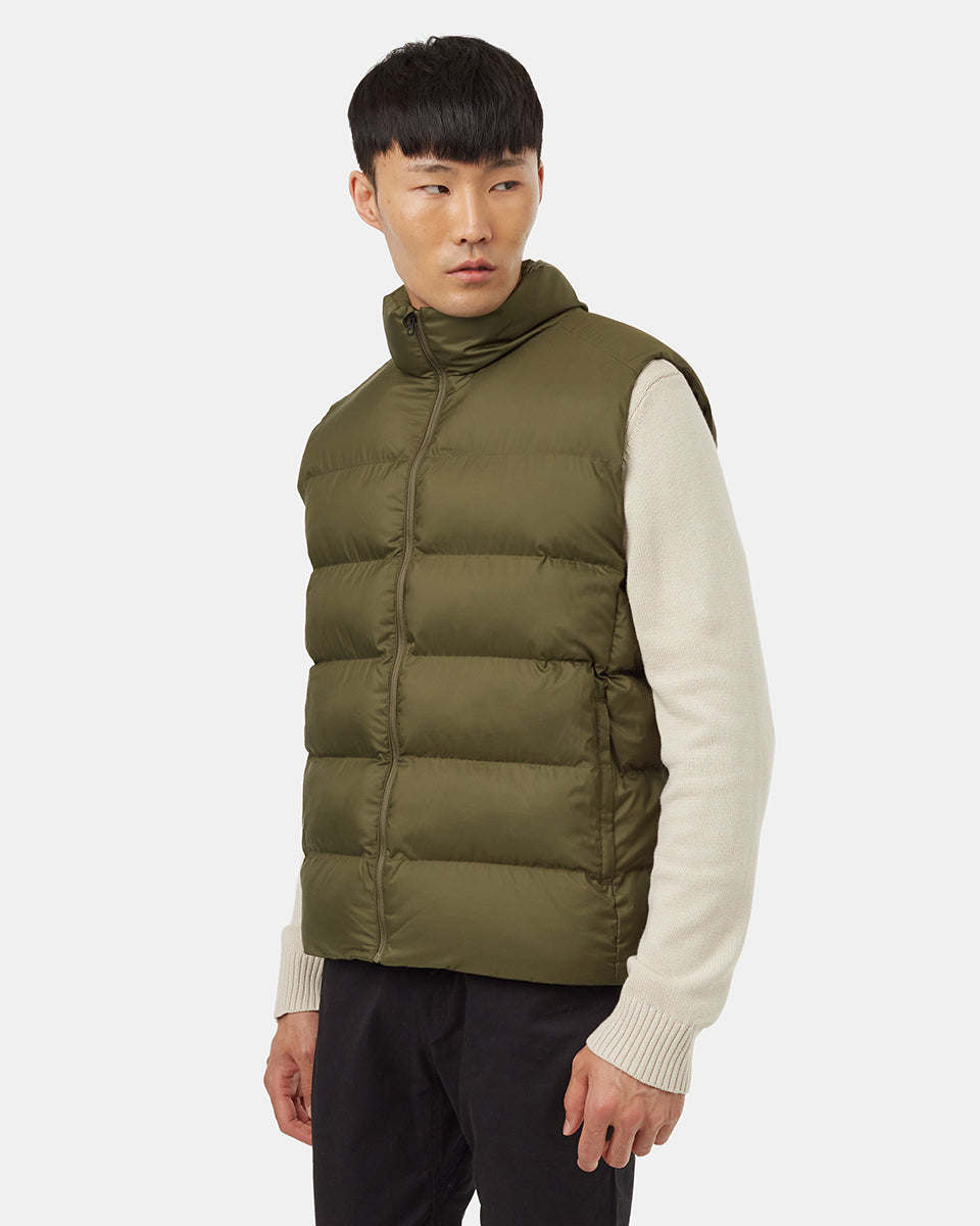 Tentree Men's Brewster Vest - Olive Night Green