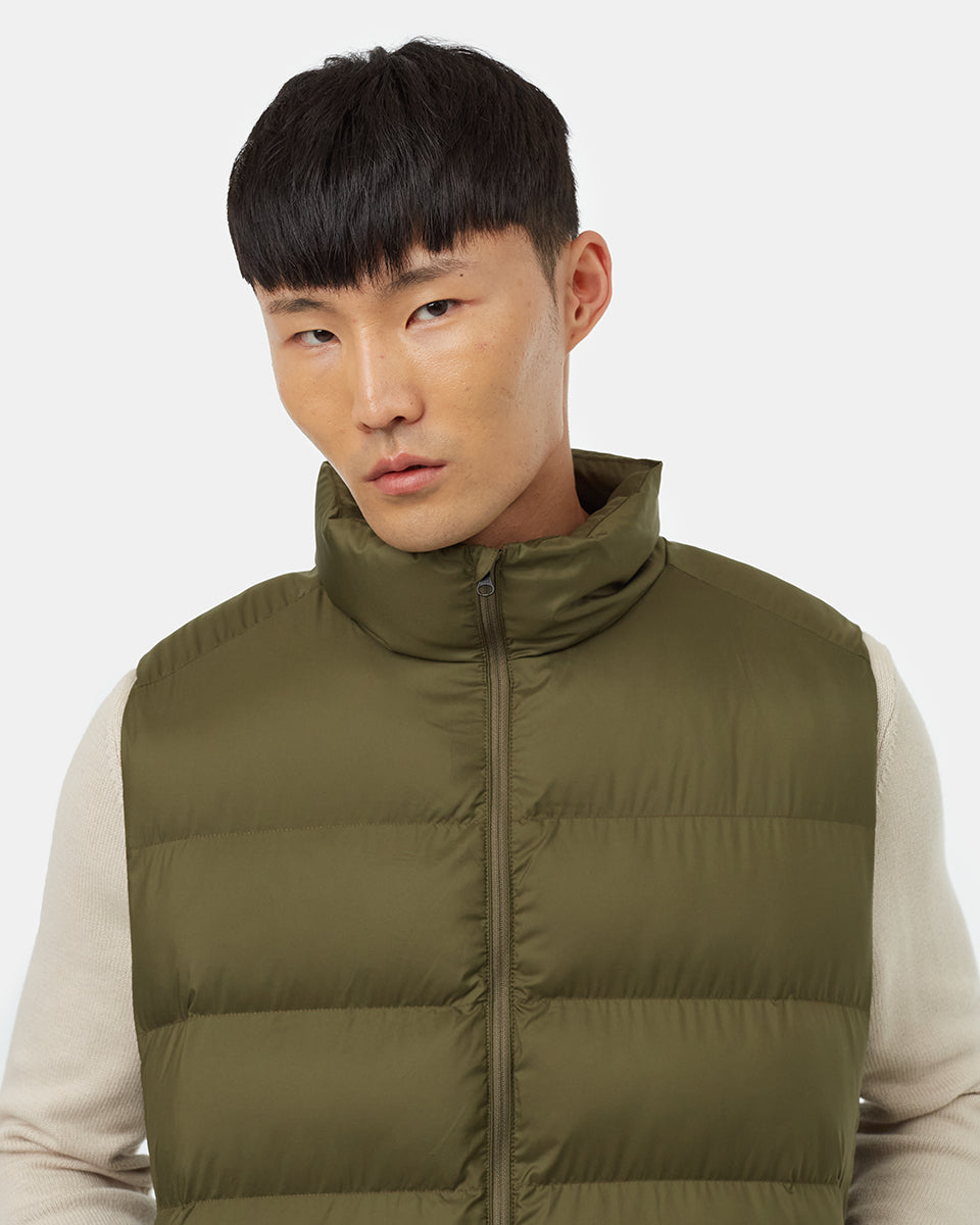 Tentree Men's Brewster Vest - Olive Night Green