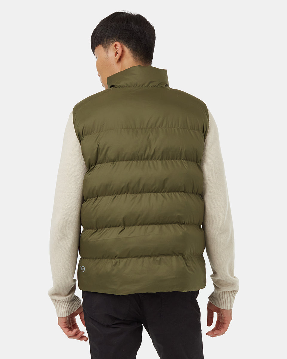 Tentree Men's Brewster Vest - Olive Night Green