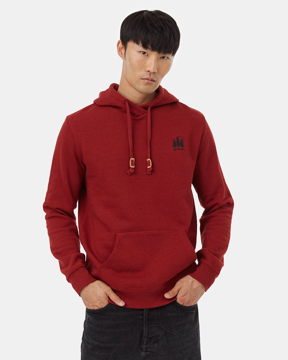 Tentree Men's Golden Spruce Forest Hoodie - Red Current