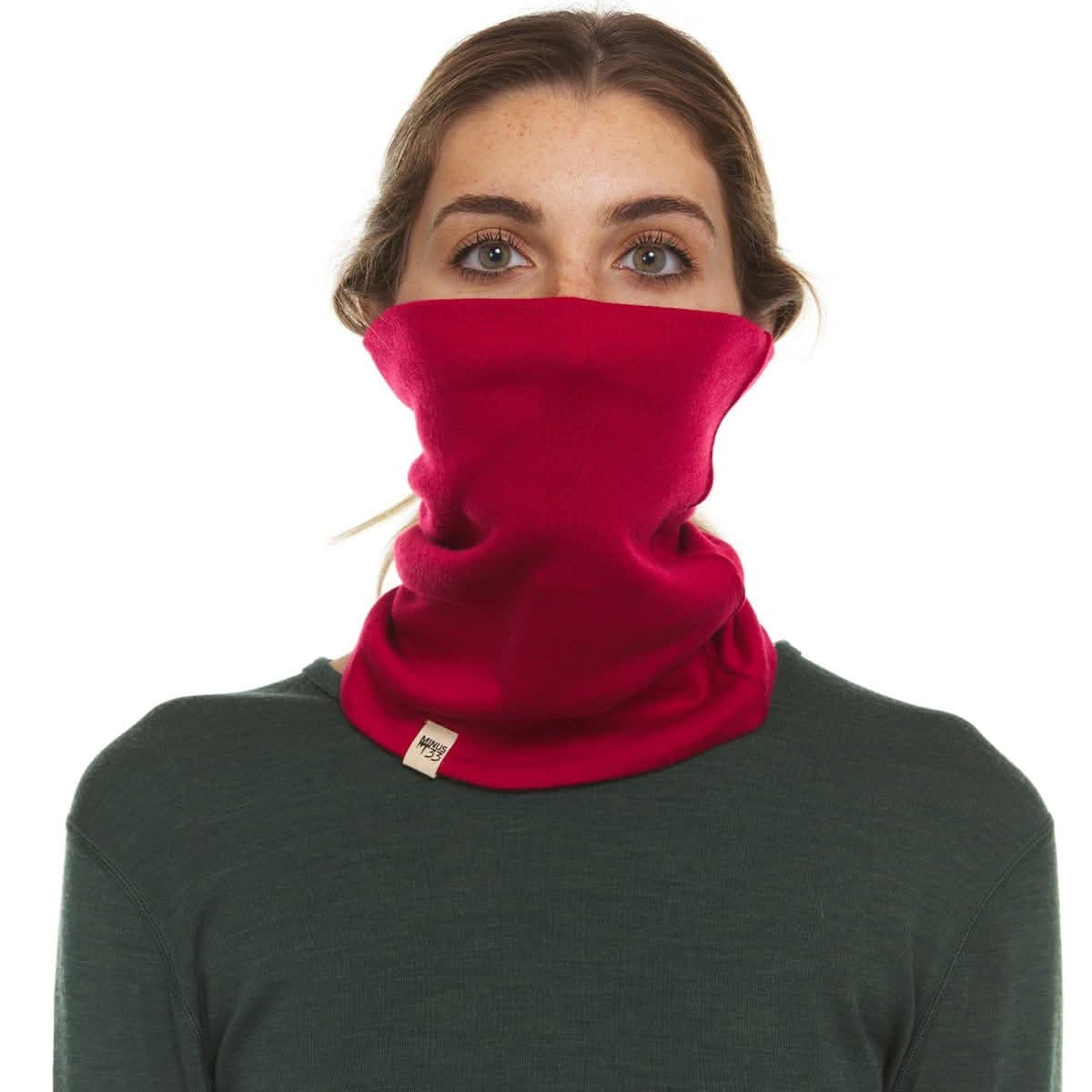100% Merino Wool Neck Gaiter - Midweight, back view