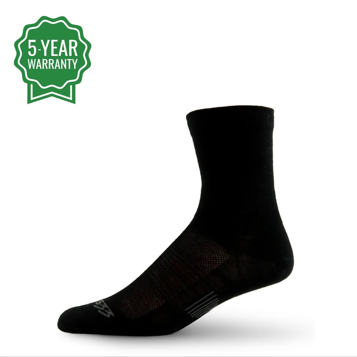 Mini Crew performance wool running socks
