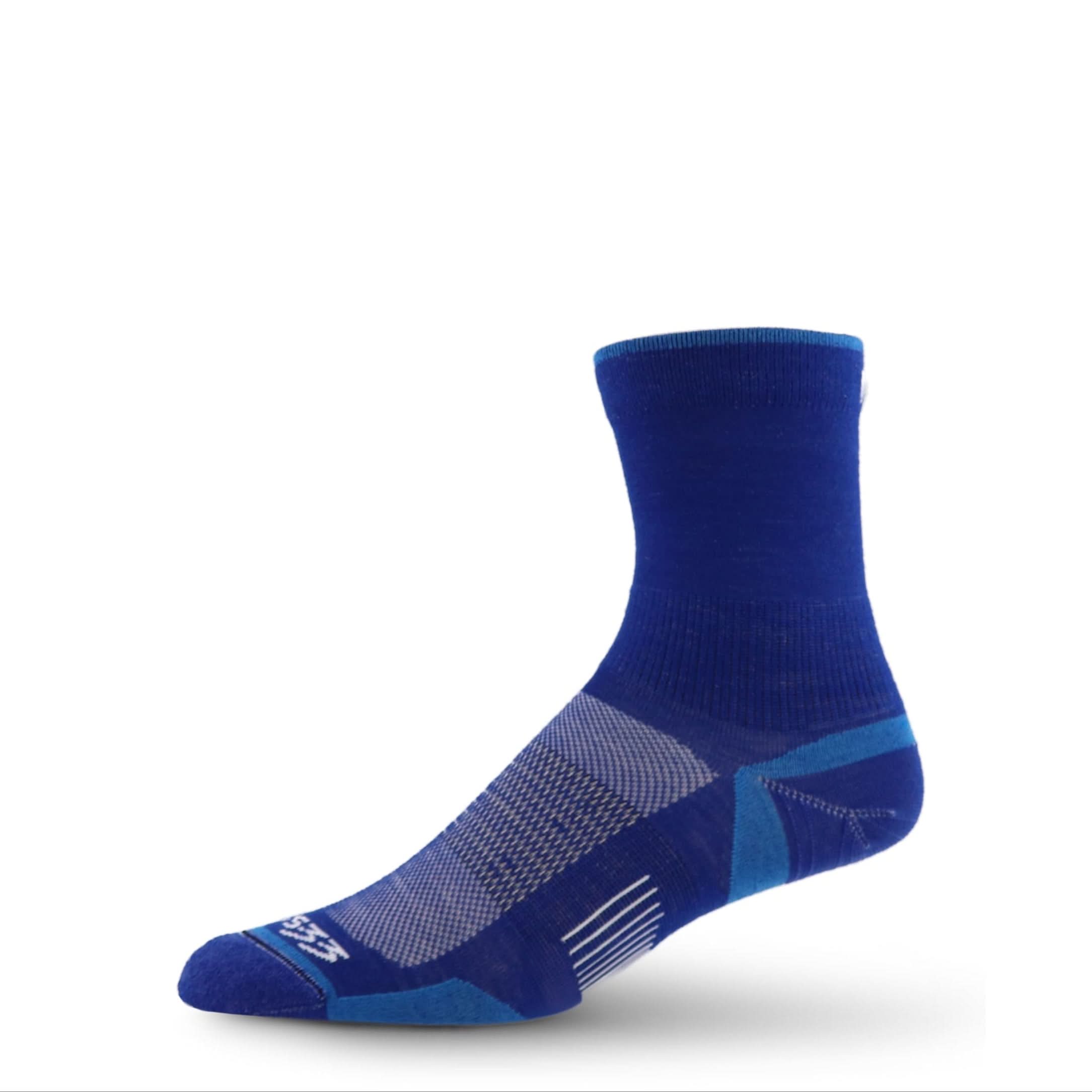 Mini Crew performance wool running socks