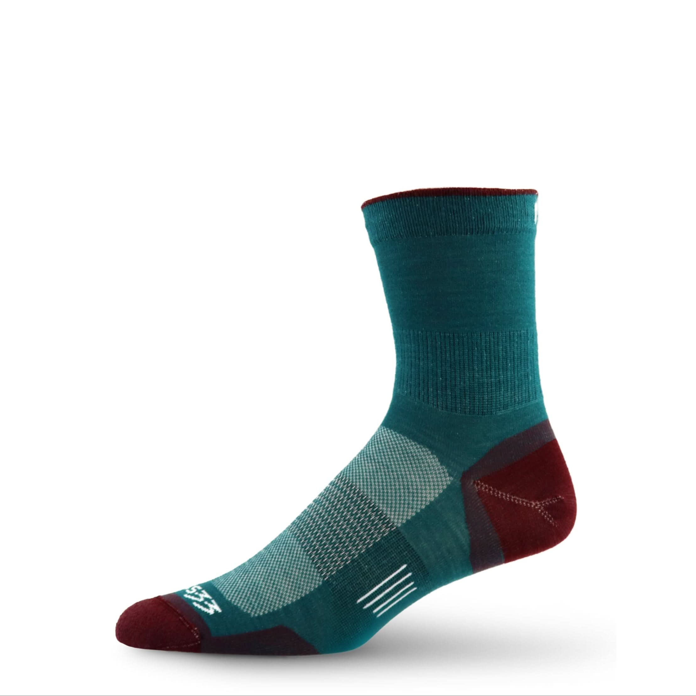 Mini Crew performance wool running socks