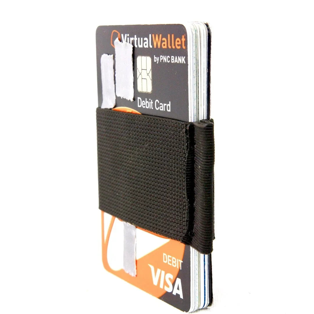 Recycled Firefighter Minimalist Elastic Card Band Wallet — product view 6