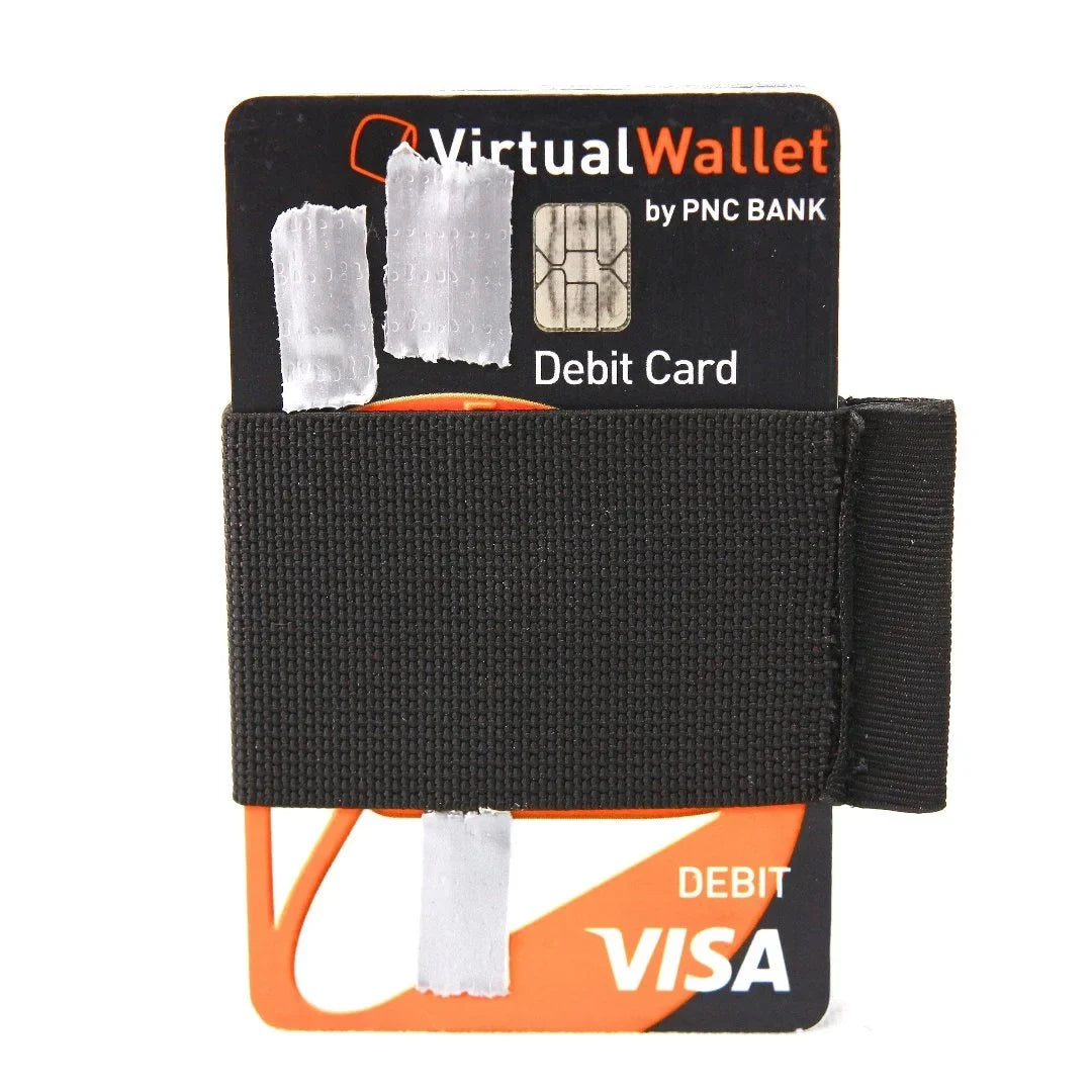 Recycled Firefighter Minimalist Elastic Card Band Wallet — product view 4