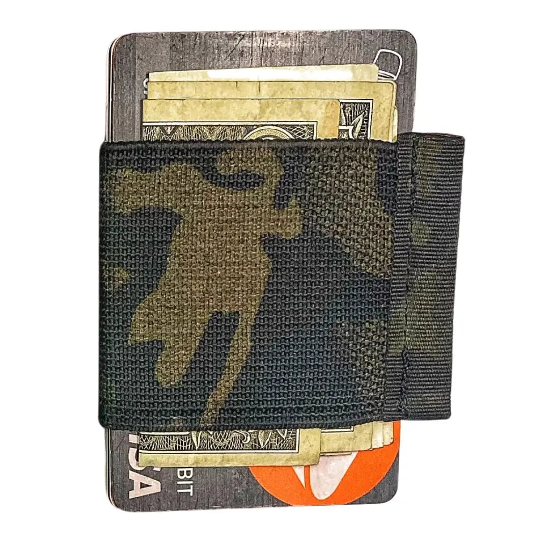 Recycled Firefighter Minimalist Elastic Card Band Wallet — product view 1
