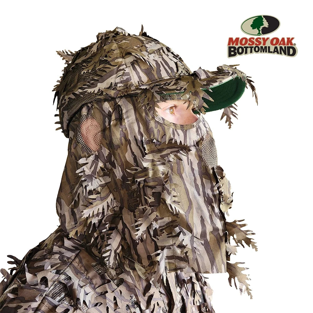 QuikCamo 3D Leafy Ball Cap with Front Face Mask – product view 28