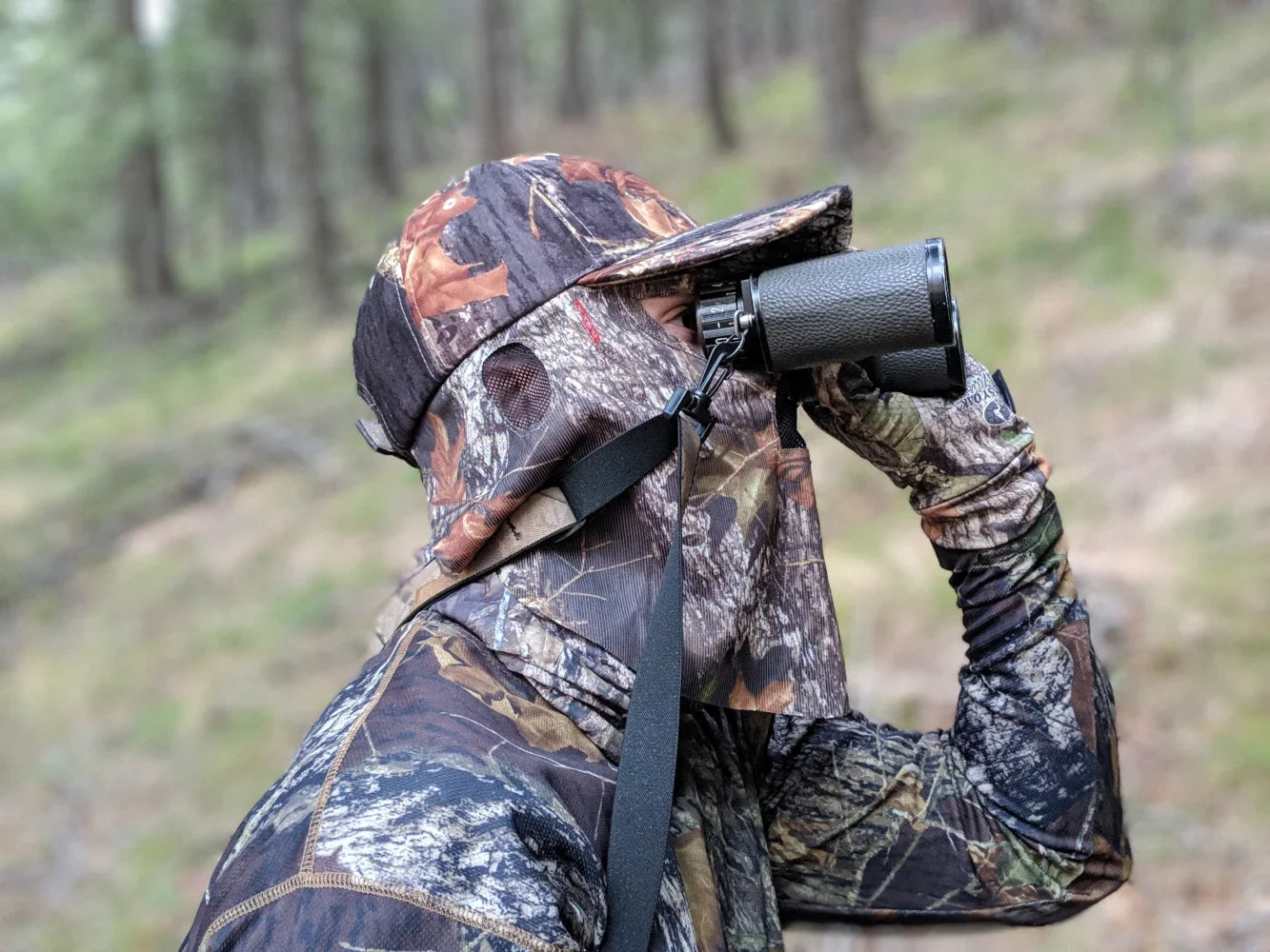 QuikCamo Duck Hunting Hat with Front Face Mask – product view 2