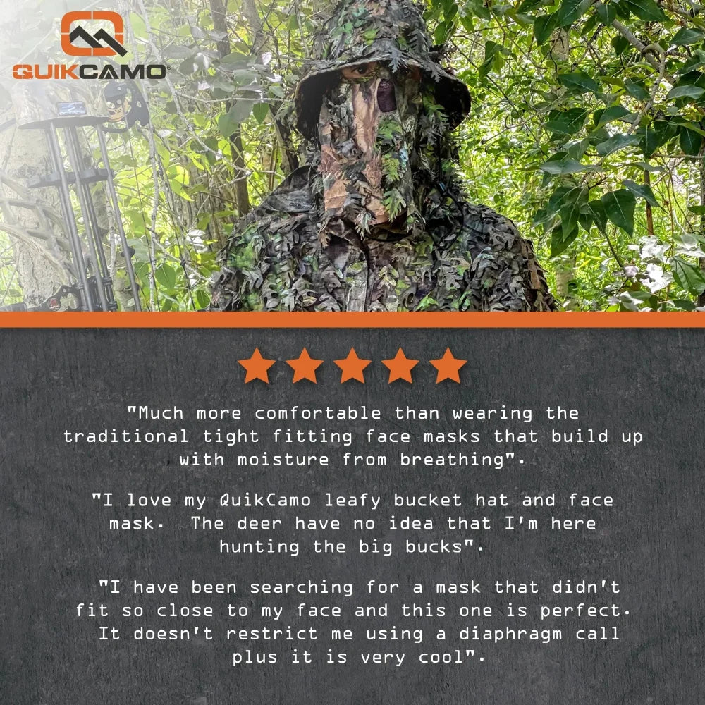QuikCamo Camo Boonie Hat with Face Mask – product view 6