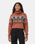 Tentree Women's Moray Sweater - Clay Tile Heather Dark Grey Heather Pale Oak Heather