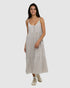 Tentree Women's Hopewell Dress - Clay Railroad Stripe