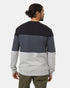Tentree Men's Blocked Reynard Crew - Meteorite Black Graphite Hi Rise Grey Heather