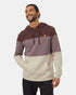 Tentree Men's TreeFleece Blocked Reynard Hoodie - Deep Mahogany Elkwood Pale Oak