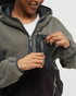 Tentree Women's Recycled MicroFleece Contrast 1/4 Zip - Mineral Meteorite Black Forest River Green