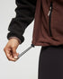 Tentree Women's Recycled MicroFleece Contrast 1/4 Zip - Meteorite Black Deep Mahogany Elkwood