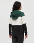 Tentree Women's Blocked Banshee Hoodie - Forest Pine Undyed Meteorite Black