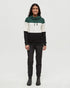 Tentree Women's Blocked Banshee Hoodie - Forest Pine Undyed Meteorite Black
