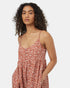 Tentree Women's Tiered Cami Dress - Baked Clay Floral
