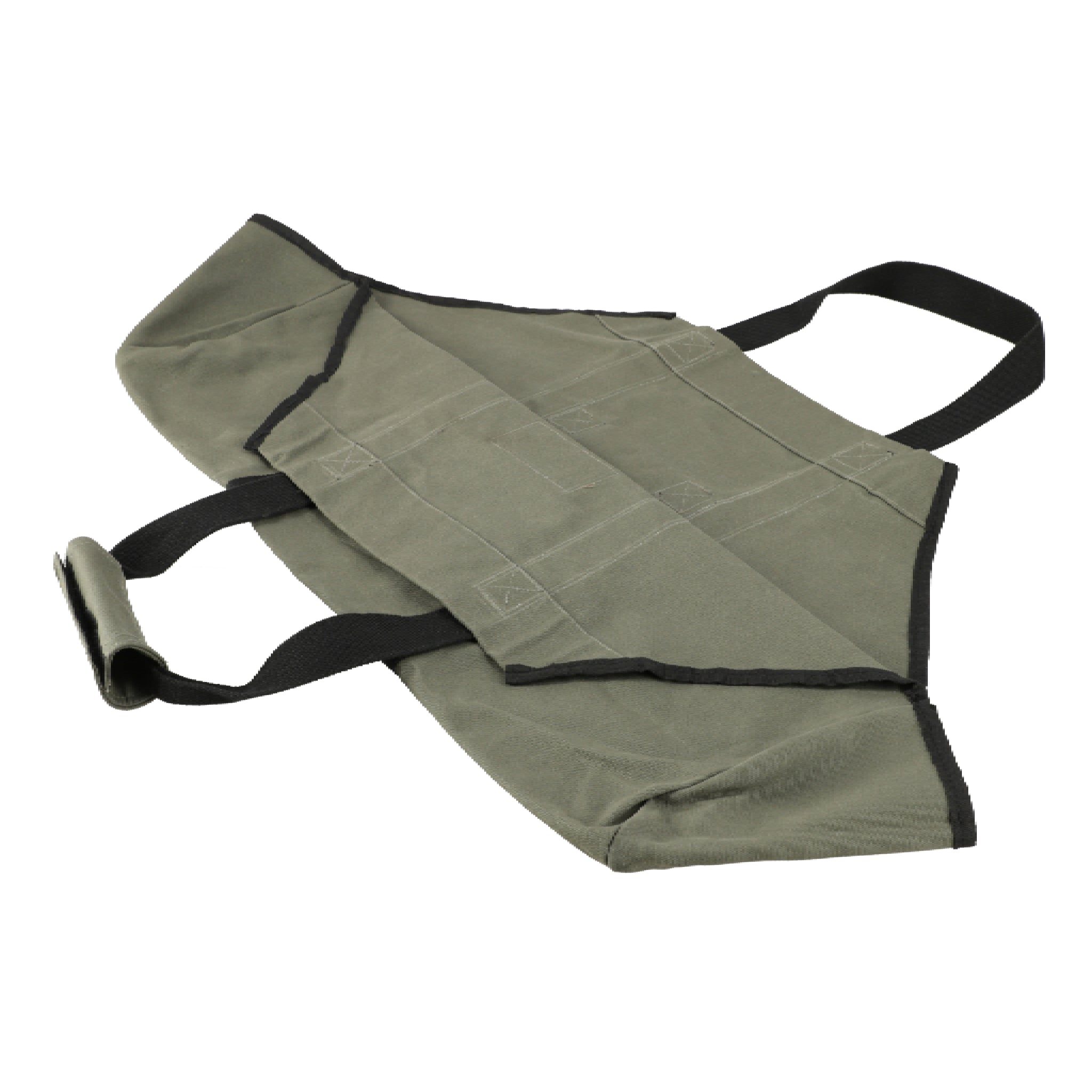 White Duck Boat Shape Canvas Firewood Log Carriers